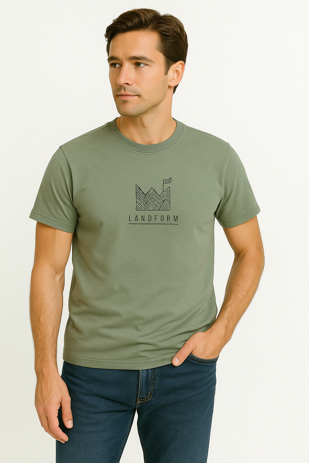 Rounded T-shirt For Men