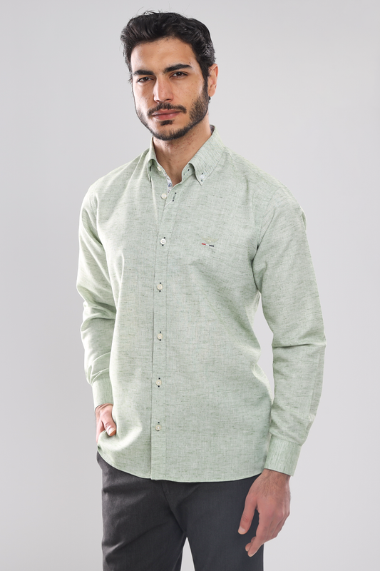 Linen shirt with sleeves